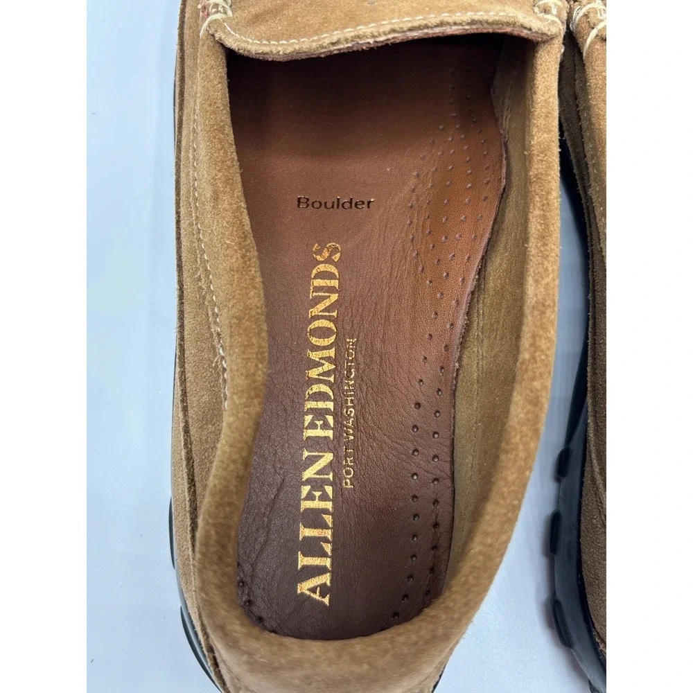 Allen Edmonds Boulder Brown Suede Loafers Men's Size 7